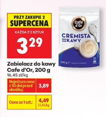 Zabielacz do kawy Cafe d'Or, 200 g promocja w Biedronka