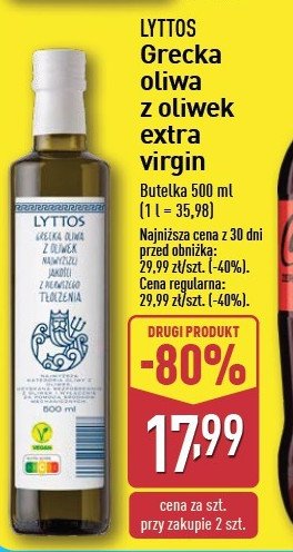 Oliwa z oliwek grecka Lyttos promocja w ABC