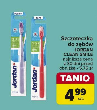 Szczoteczka do zębów miękka JORDAN CLEAN SMILE promocja