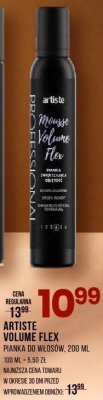 Pianka ARTISTE VOLUME FLEX do włosów 200ml promocja w Drogerie Natura