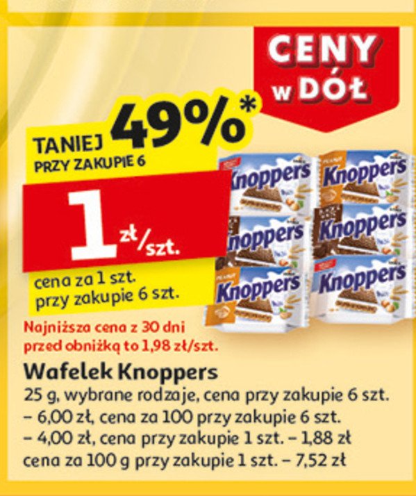 Wafelek peanut Knoppers promocja