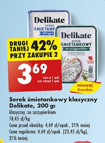 Serek śmietankowy ze szczypiorkiem Delikate promocja