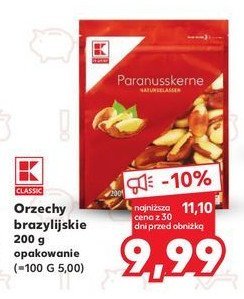 Orzechy brazylijskie K-classic promocja