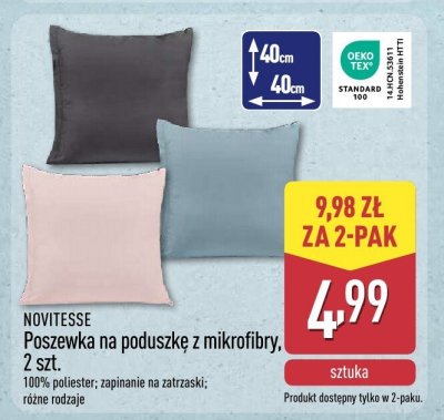 Poszewka na poduszkę z mikrofibry, 2 szt. promocja w Aldi