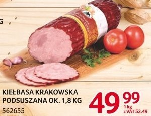 Kiełbasa Krakowska podsuszana ok. 1,8 kg promocja w Selgros