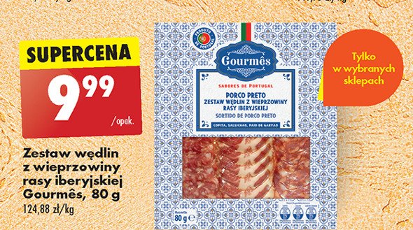 Zestaw wędlin z wieprzowiny rasy iberyjskiej Gourmes promocja