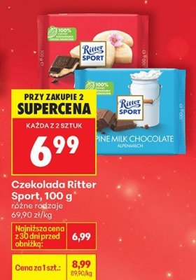 Czekolada Ritter Sport 100g promocja w Biedronka