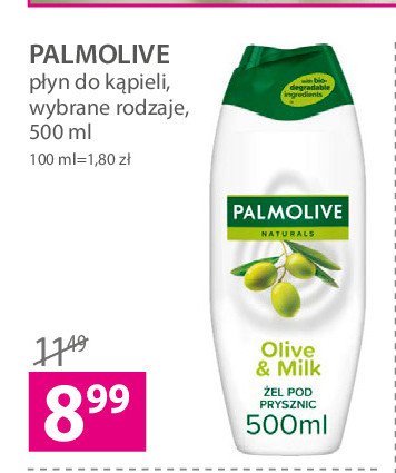 Płyn do kąpieli mleczko oliwkowe Palmolive naturals promocje
