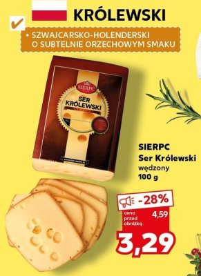 Ser królewski wędzony 100 g promocja w Kaufland