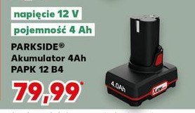 Akumulator papk 12 b4 Parkside promocja w Kaufland