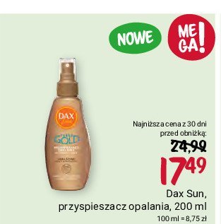 Przyspieszacz do opalania turbo gold Dax sun promocja
