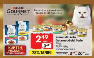 Karma dla kota Gourmet Gold, Perle promocja w Delikatesy Centrum