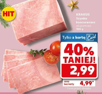 Szynka konserwowa eksportowa promocja w Kaufland