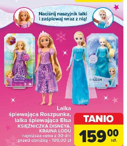 Lalka śpiewająca roszpunka Hasbro promocja w Carrefour