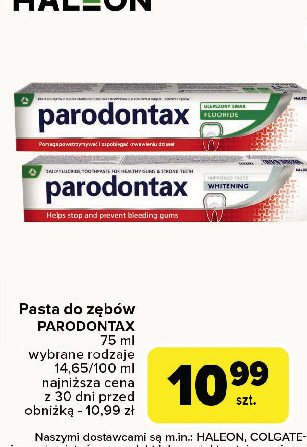 Pasta do zębów Parodontax whitening promocja w Carrefour