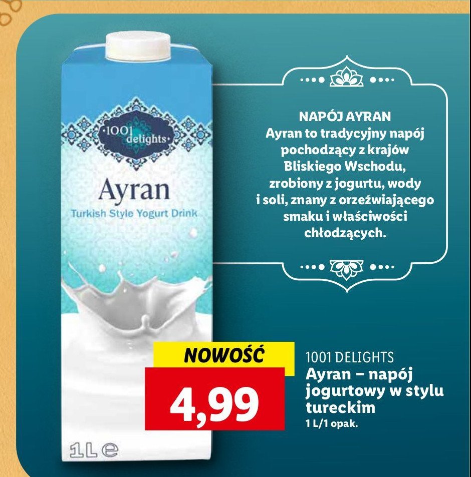 Nap贸j jogurtowy ayran 1001 delights promocja
