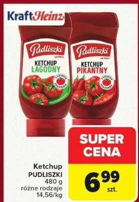 Ketchup Pudliszki łagodny promocja w Carrefour