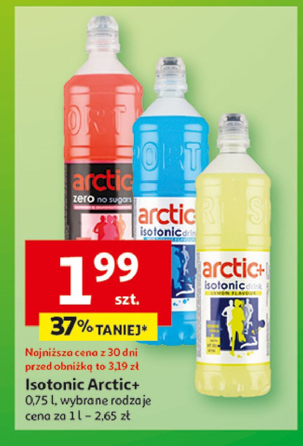 Napój izotoniczny czerwony ARCTIC PLUS ISOSPRINT promocja