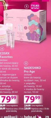 Zestaw kosmetyczny NADESHIKO Pro Age promocja w Hebe
