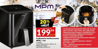 Frytkownica beztłuszczowa MPM, 1 szt. promocja w Twój Market