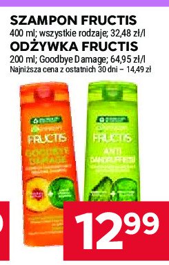 Szampon przeciwłupiezowy Garnier fructis anti dandruff promocja