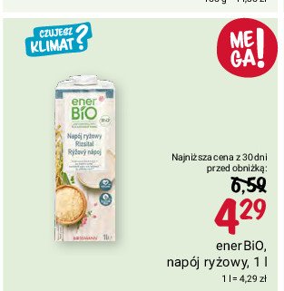 Napój ryżowy Enerbio promocja