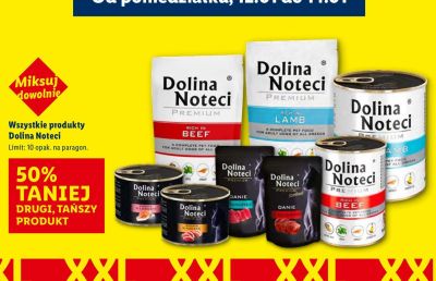 Karma dla psów i kotów Dolina Noteci promocja w Lidl