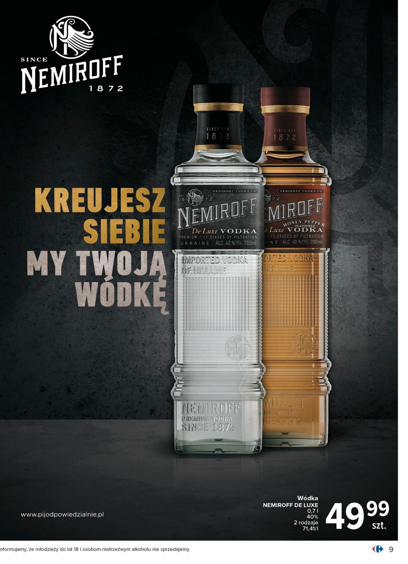 W贸dka Nemiroff de luxe promocja