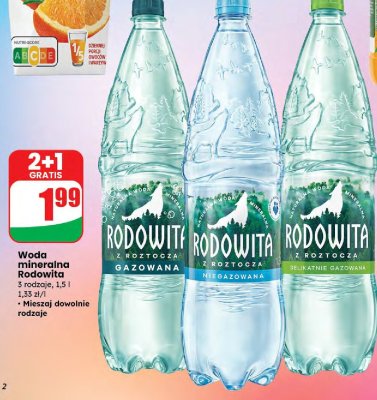 Woda mineralna delikatnie gazowana promocja w Dino