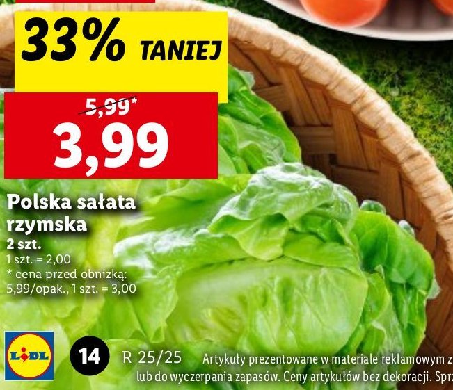 Sałata rzymska promocja w Auchan