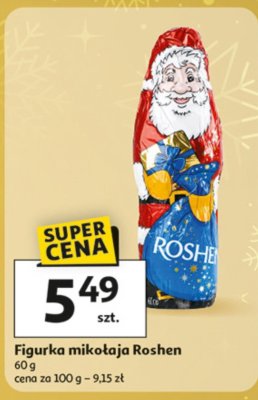 Figurka mikołaja Roshen 60 g promocja w Auchan