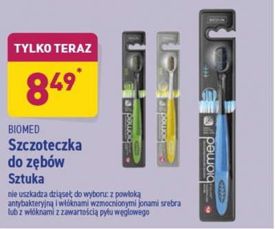 Szczoteczka do z臋b贸w z jonami srebra medium czarna Biomed promocja
