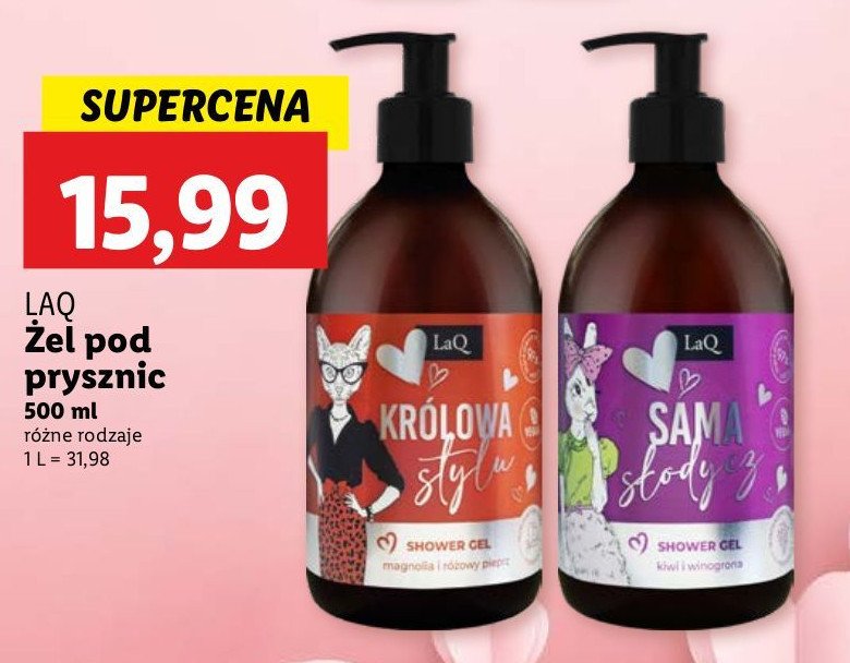 Żel pod prysznic królowa stylu Laq promocja