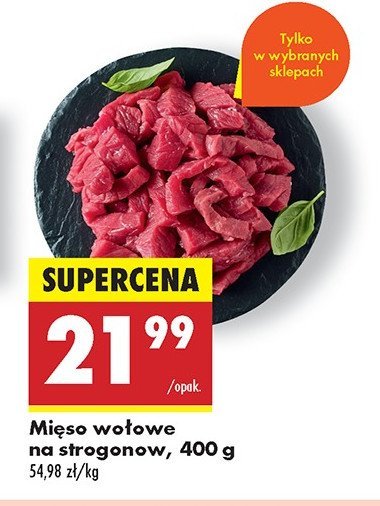 Mięso wołowe na strogonow promocja