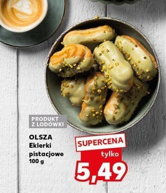 Eklerki pistacjowe Olsza promocja