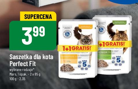 Karma dla kota sensitive Perfect fit promocja