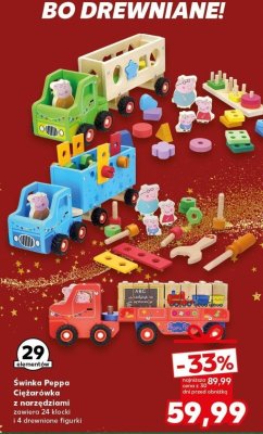 Świnka Peppa Ciężarówka z narzędziami  promocja w Kaufland