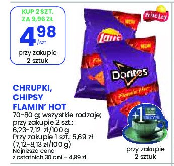 Natchsy flamin' hot Doritos Frito lay doritos promocja