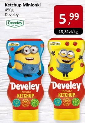 Ketchup Minionki Develey promocja w Market Point