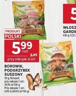 Borowik podgrzybek suszony promocja w Stokrotka