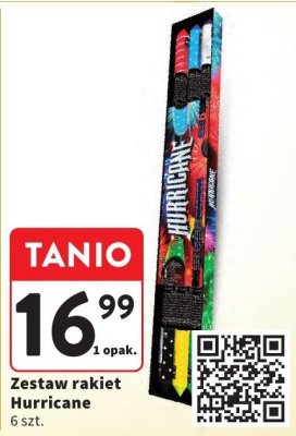 Zestaw rakiet Hurricane 6 szt. promocja w Intermarche