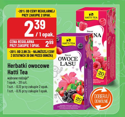 Herbata malinowa Hatti tea promocja