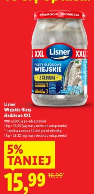 Wiejskie filety śledziowe XXL promocja w Lidl