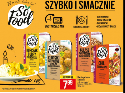 Klopsiki wieprzowe z inulin膮 w sosie my艣liwskim So food promocja