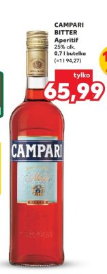 Aperitif Campari Bitter promocja w Kaufland