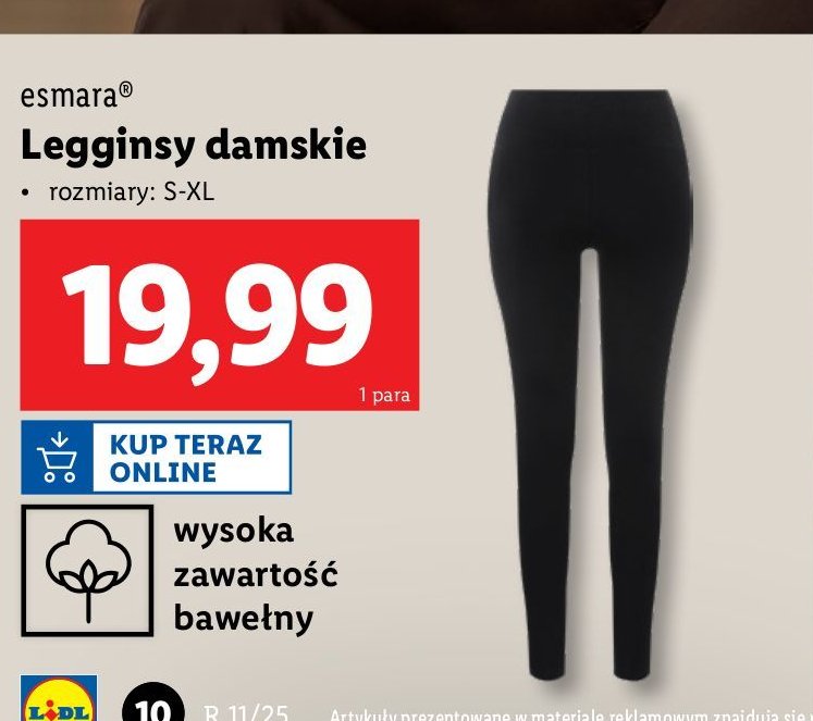 Legginsy damskie rozm. s-xl Esmara promocja