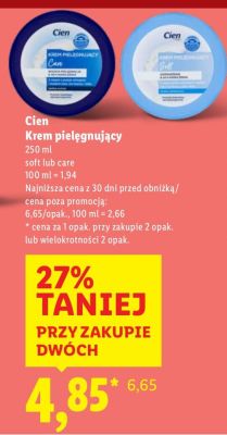 Krem pielęgnujący Care promocja w Lidl