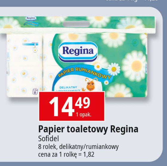 Papier toaletowy Regina delicatis promocja w Leclerc