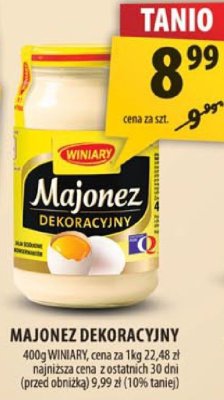 Majonez dekoracyjny Winiary promocja w Arhelan