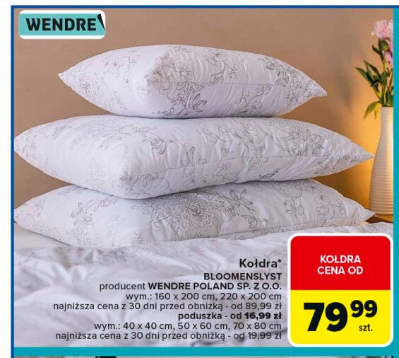 Poduszka bloomenslyst 70 x 80 cm Wendre promocja w Carrefour